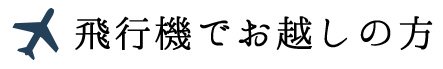 飛行機でお越しの方
