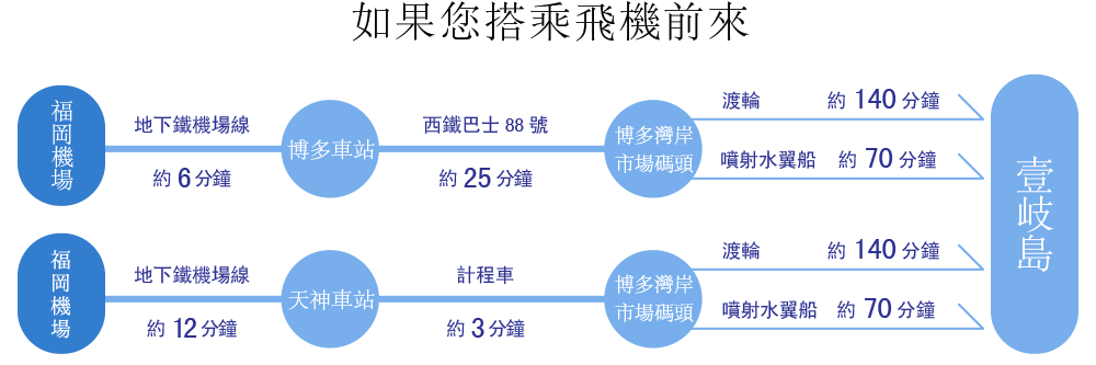 如果您搭乘飛機前來