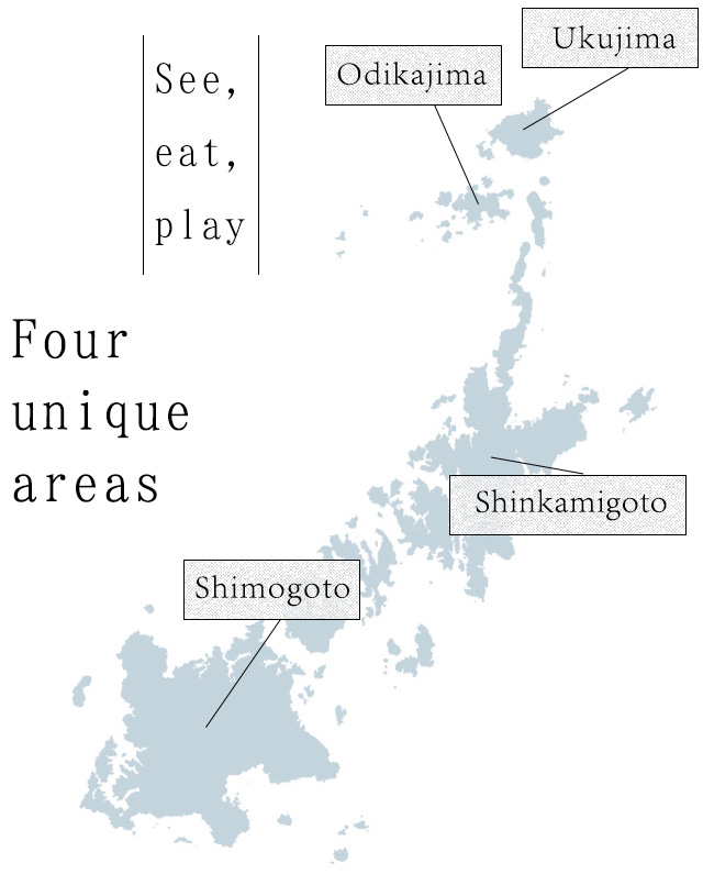 Four unique areas