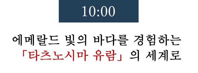 10:00 에메랄드 빛의 바다를