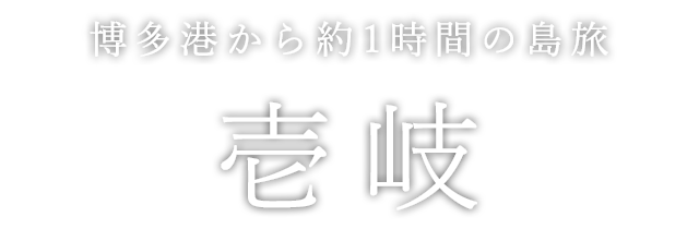 博多港から約1時間の島旅 壱岐